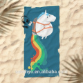 personal style funny Rhinoceros rainbow Beach Towel 100% cotton BT-100